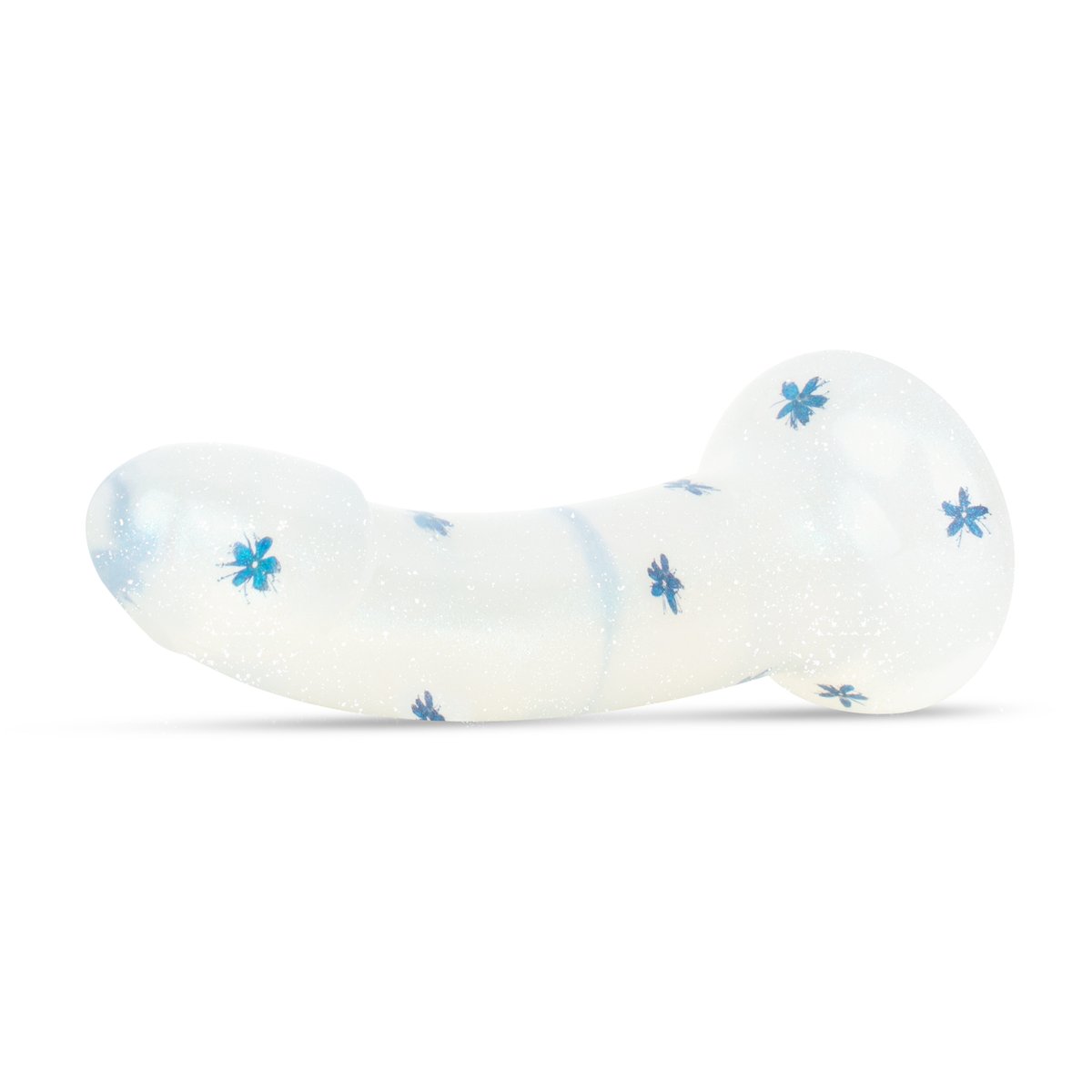 Dildo Collection Blossom Bliss Dildo – Blauw Glitterdesign 19 cm