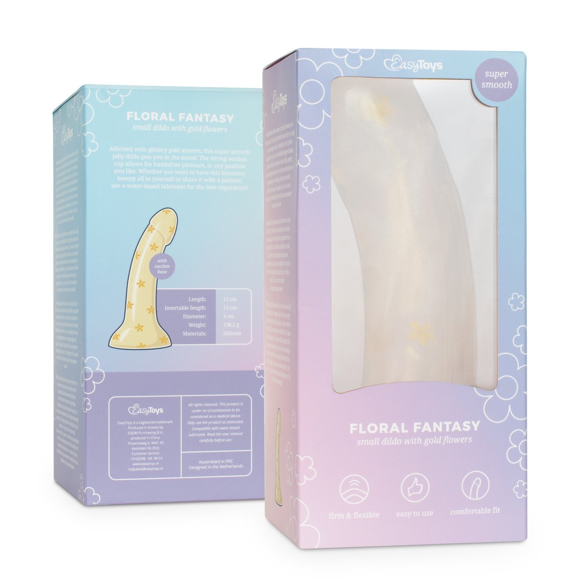 Dildo Collection - Floral Fantasy - Gouden bloemen 15 cm