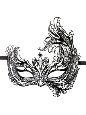 Easytoys Fetish - Open Venetiaans Masker - Zwart