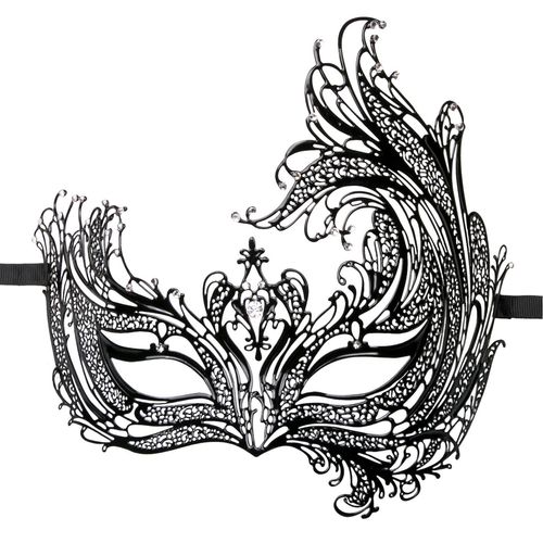 Easytoys Fetish - Durchbrochene venezianische Maske in Schwarz