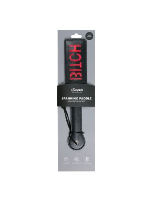 Easytoys Fetish - Zwarte Leren Paddle - Bitch