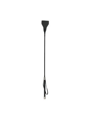 EasyToys - Fetish Lange Leren Zweep - Zwart