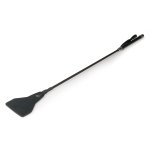 EasyToys - Fetish Lange Leren Zweep - Zwart