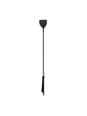 Easytoys Fetish - Leren zweep met lange steel - Zwart