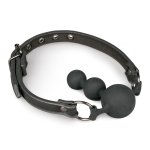 Easytoys Fetish - Balknevel met siliconen kralen - Zwart