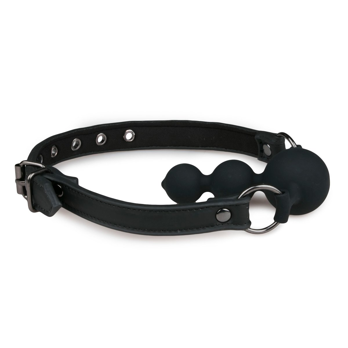 Easytoys Fetish - Balknevel met siliconen kralen - Zwart