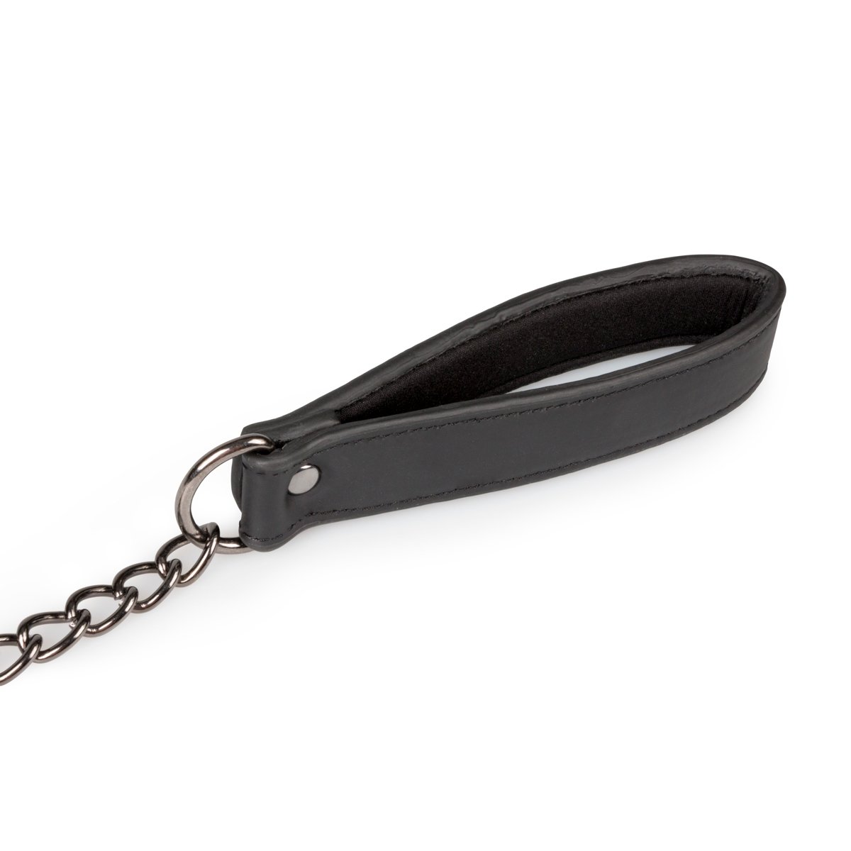 Easytoys Fetish - Kunstleren halsband met tepelklemmen