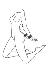 Easytoys Fetish - Kunstlederen Handboeien - Zwart