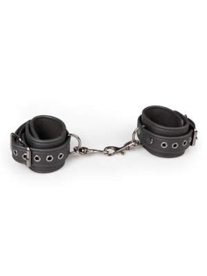 Easytoys Fetish - Kunstlederen Handboeien - Zwart
