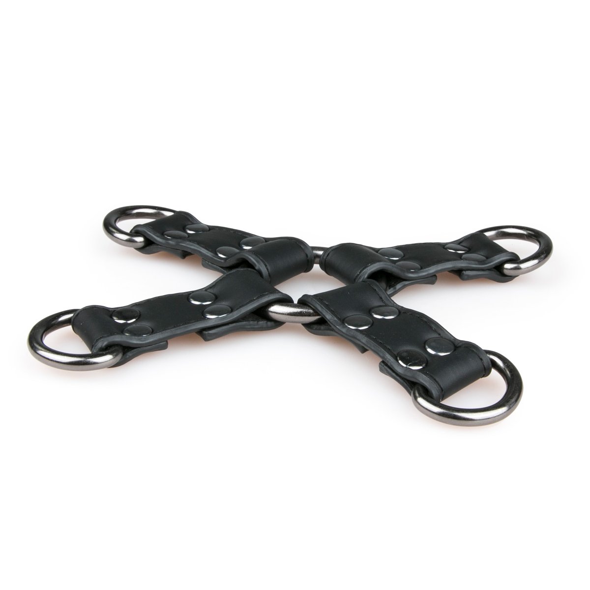 Easytoys Fetish - Zwarte Kunstleren Hogtie