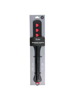 Easytoys Fetish - Lange leren paddle met hartje