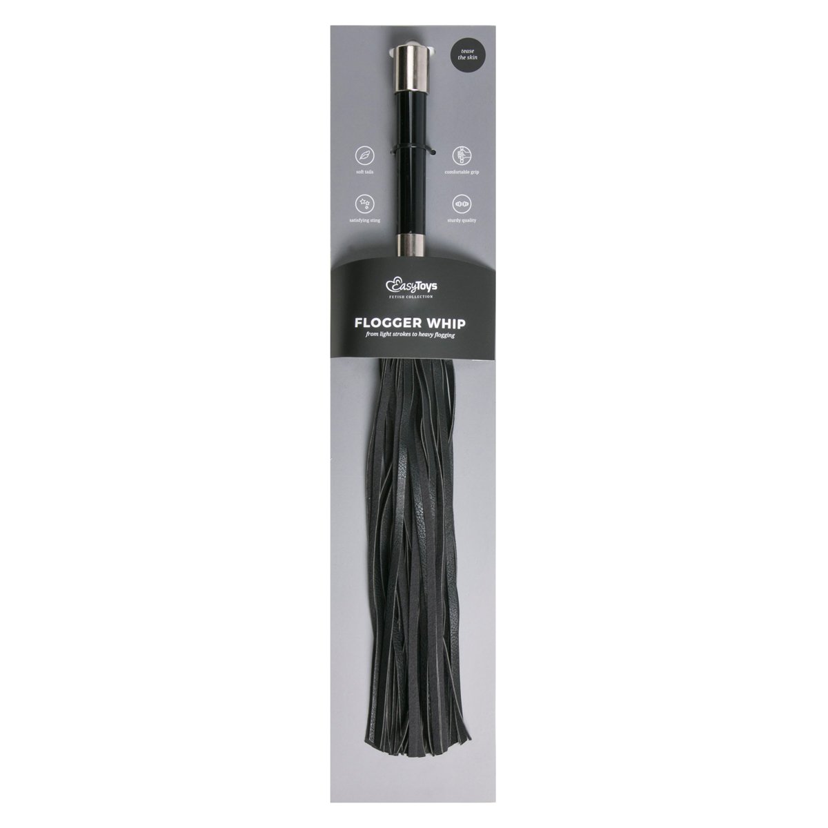 Easytoys Fetish - Lange flogger met metalen handvat