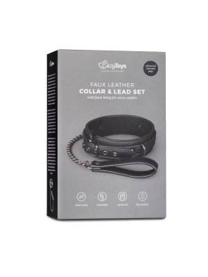 Easytoys Fetish - halsband met riem