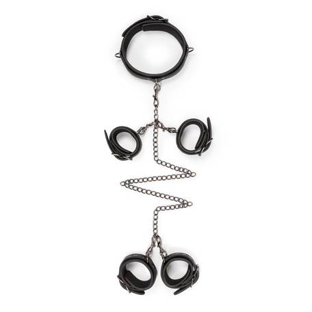 EasyToys Halsband, Hand- und Fußfesseln Bondage-Set EasyToys Halsband, Hand- und Fußfesseln Bondage-Set