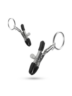 Easytoys Fetish - Metalen Tepelklemmen Met Ring