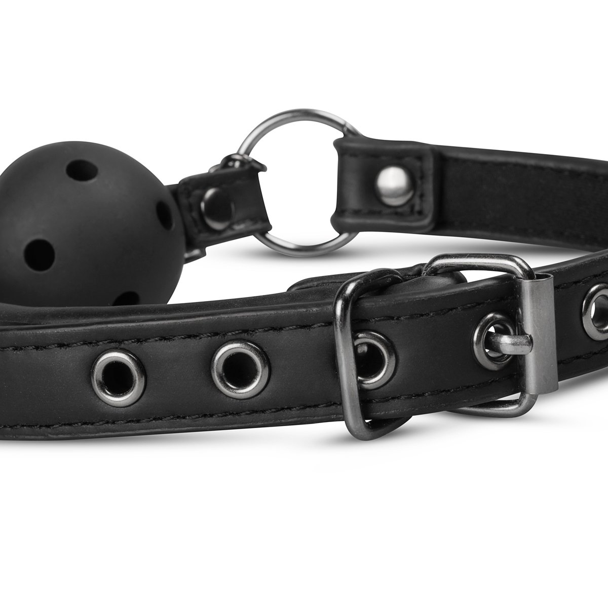 Easytoys Fetish - Open Ball Gag Met Tepelklemmen