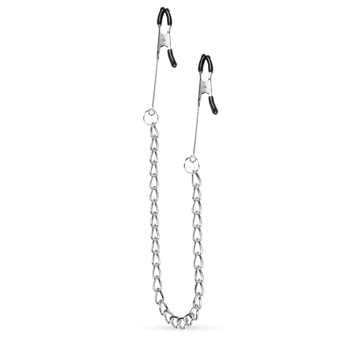 Long Nipple Clamps With Chain - EasyToys