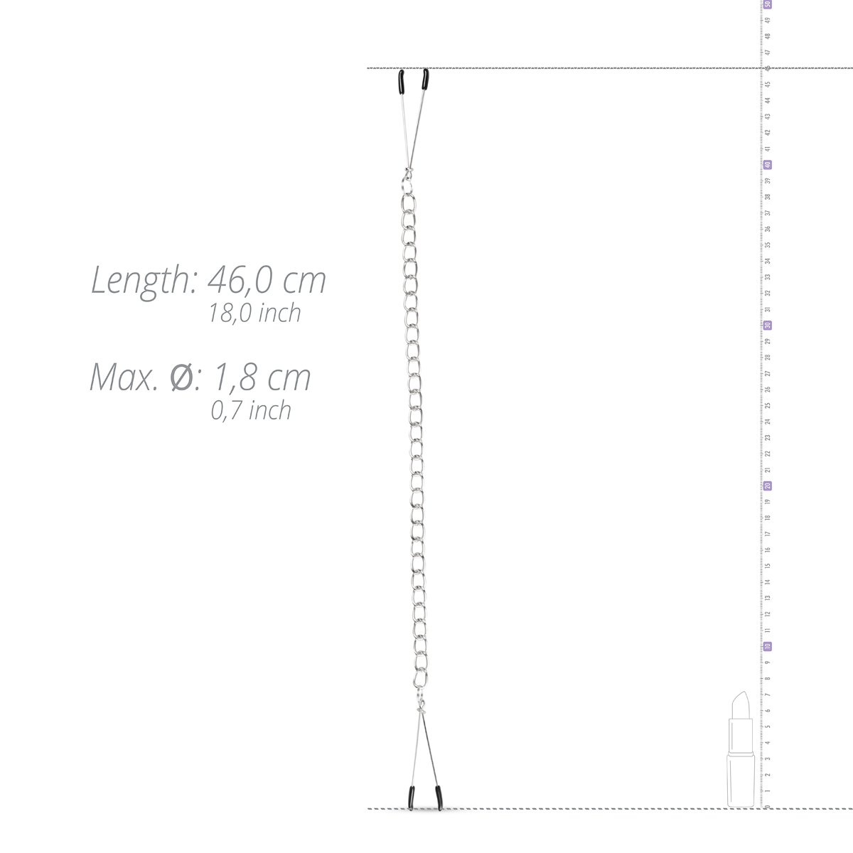 Easytoys Fetish - Pincet Tepelklemmen Met Ketting