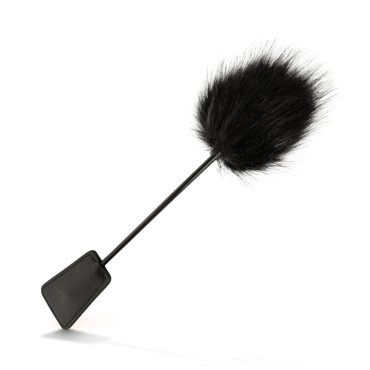 Easytoys Fetish - Fluffy Kietelaar en Zweepje in 1 - Zwart