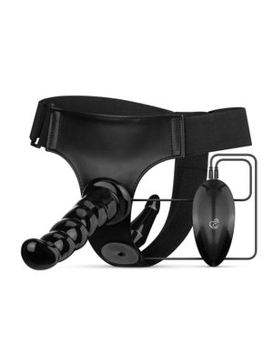 Easytoys Fetish - Vibrerende Strap-On Set - Zwart