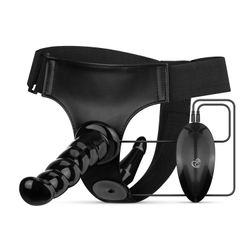 Fetish Collection - Set Strap-On Vibrante - Nero