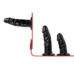 Easytoys Fetish - Triple Dildo Strap-On Harness
