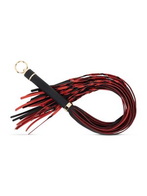 Easytoys Fetish - Flogger 64 cm - Rood en Zwart