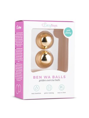 Easytoys Ben Wa Ballen 25 mm - Goudkleurig