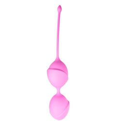 Balles doubles de vagin de couleur rose