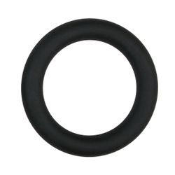 Grande anello fallico nero in silicone