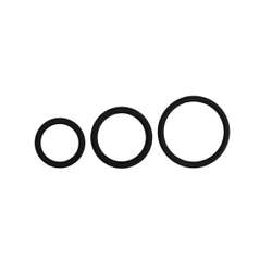 Three Size Cockring Set - Black Three Size Cockring Set - Black