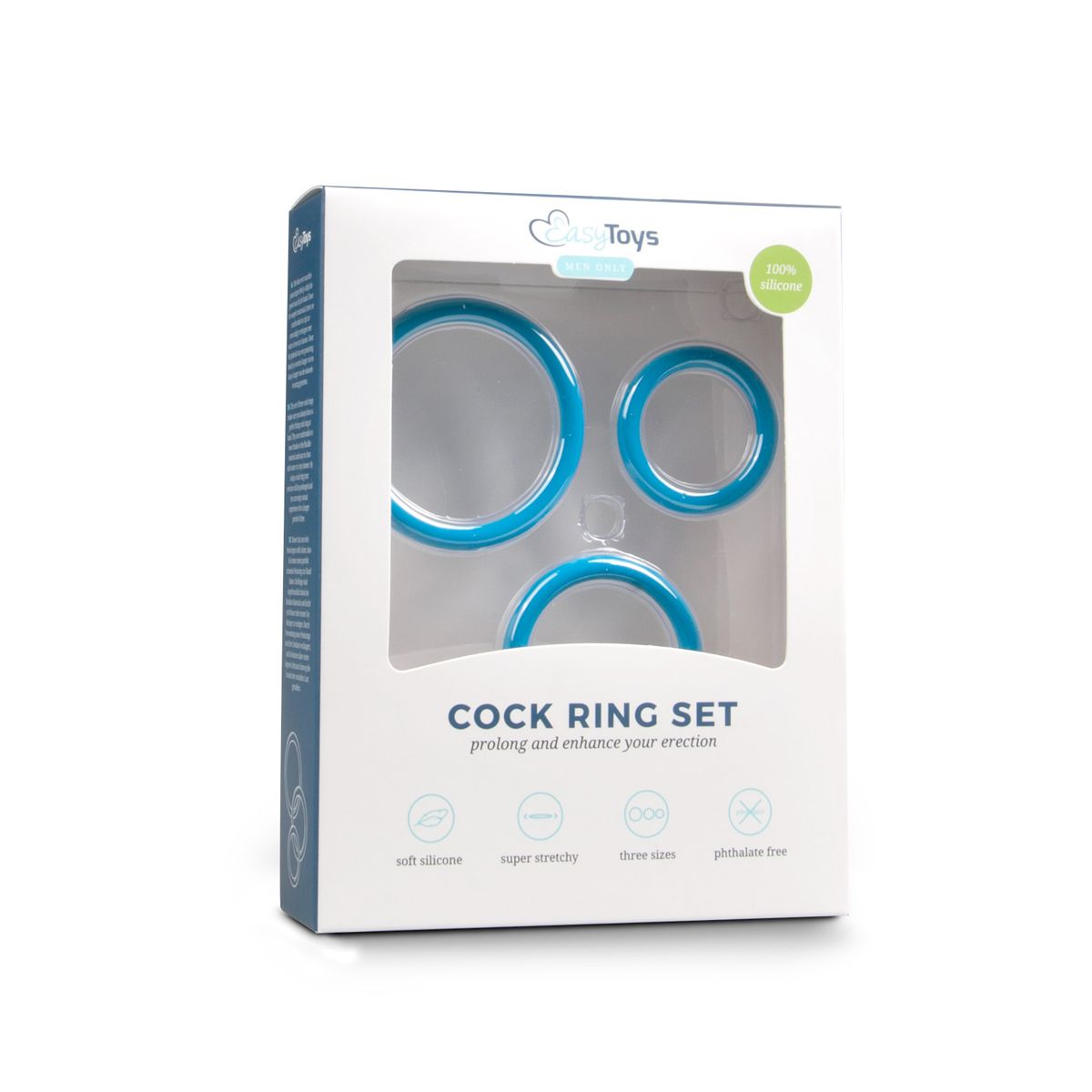 Set di anelli per pene / testicoli e anello per glande - EasyToys