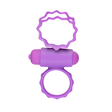 Duo Cock Ring - Purple - EasyToys Duo Cock Ring - Purple - EasyToys
