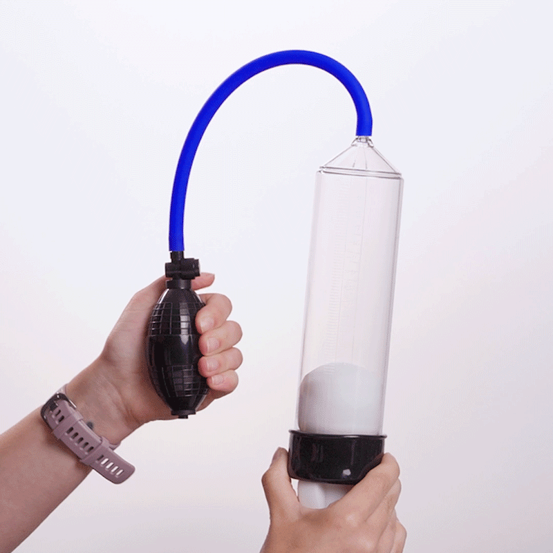 Penispomp Met Knijpbal - Zwart