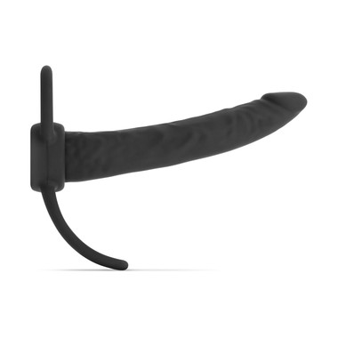 Men Only - Dildo mit Penisring - Schwarz - EasyToys
