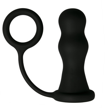 katja sexpuppe Penisring mit Analplug - Vibrierend