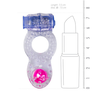 Anneau Pénis Vibrateur Baile Sweet Abs Rose - 10 Rythmes, Pour Homme, Neuf