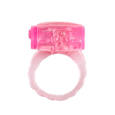 Vibrierender gerauter Penisring - Rosa - EasyToys Vibrierender gerauter Penisring - Rosa - EasyToys