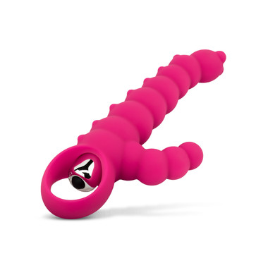 Geriffelter Tarzan Vibrator - Rosa - AMORELIE Geriffelter Tarzan Vibrator - Rosa - AMORELIE