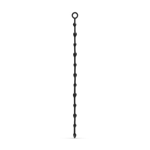 Cadena de cuentas anales larga de 105 cm - Negro