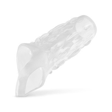 Gerippte offene Penis-Hlle - Transparent - EasyToys