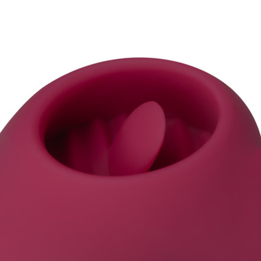 Zungen-Vibrator mit Schutzkappe - Pink - AMORELIE