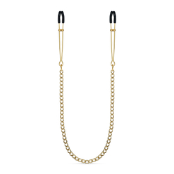 Goldene Brustwarzenklemmen mit Kette