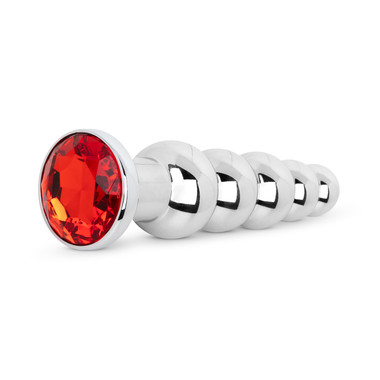 Plug Anal con Piedra Preciosa - Rojo