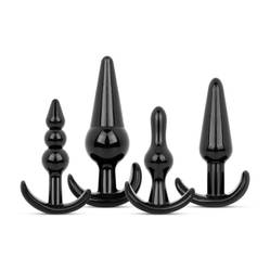 Butt Plug Set 4 Pieces - Black