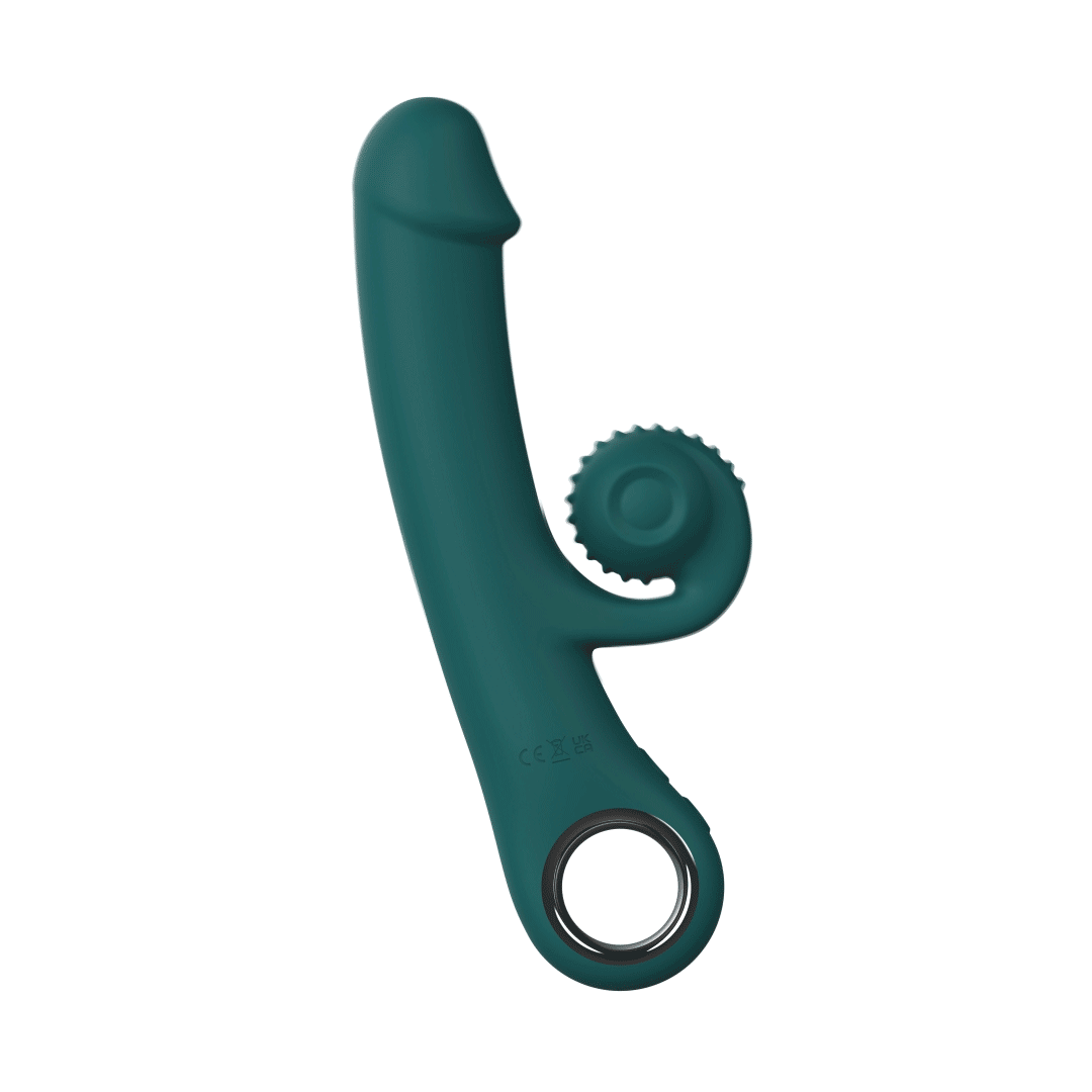 Online Only - Double Lust - Vibromasseur Flexible Snail - Vert - EasyToys