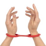 EasyToys - Flexibele siliconen handboeien - Rood
