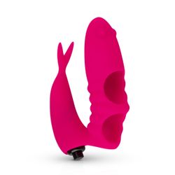 Vibrador de dedo rosado