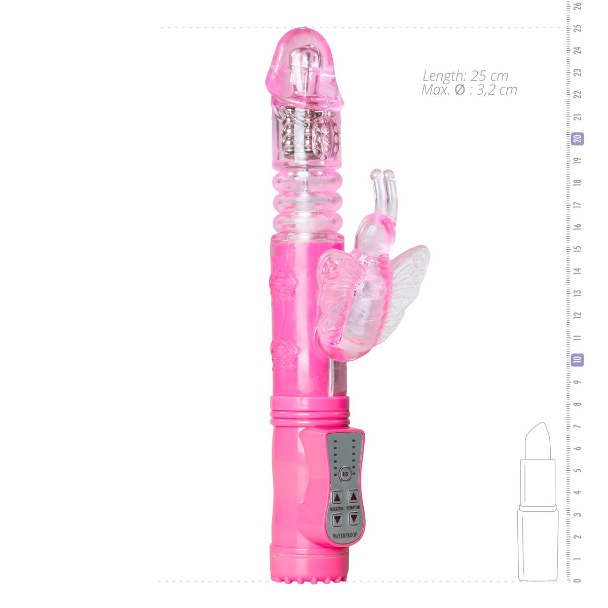 Stotende Butterfly Vibrator - Roze - EasyToys