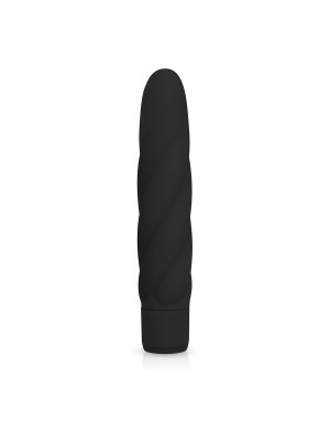 Zwarte siliconen vibrator